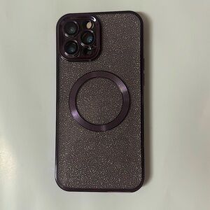 iPhone 15 Pro Max purple glitter case - brand new, never used (but no tags)